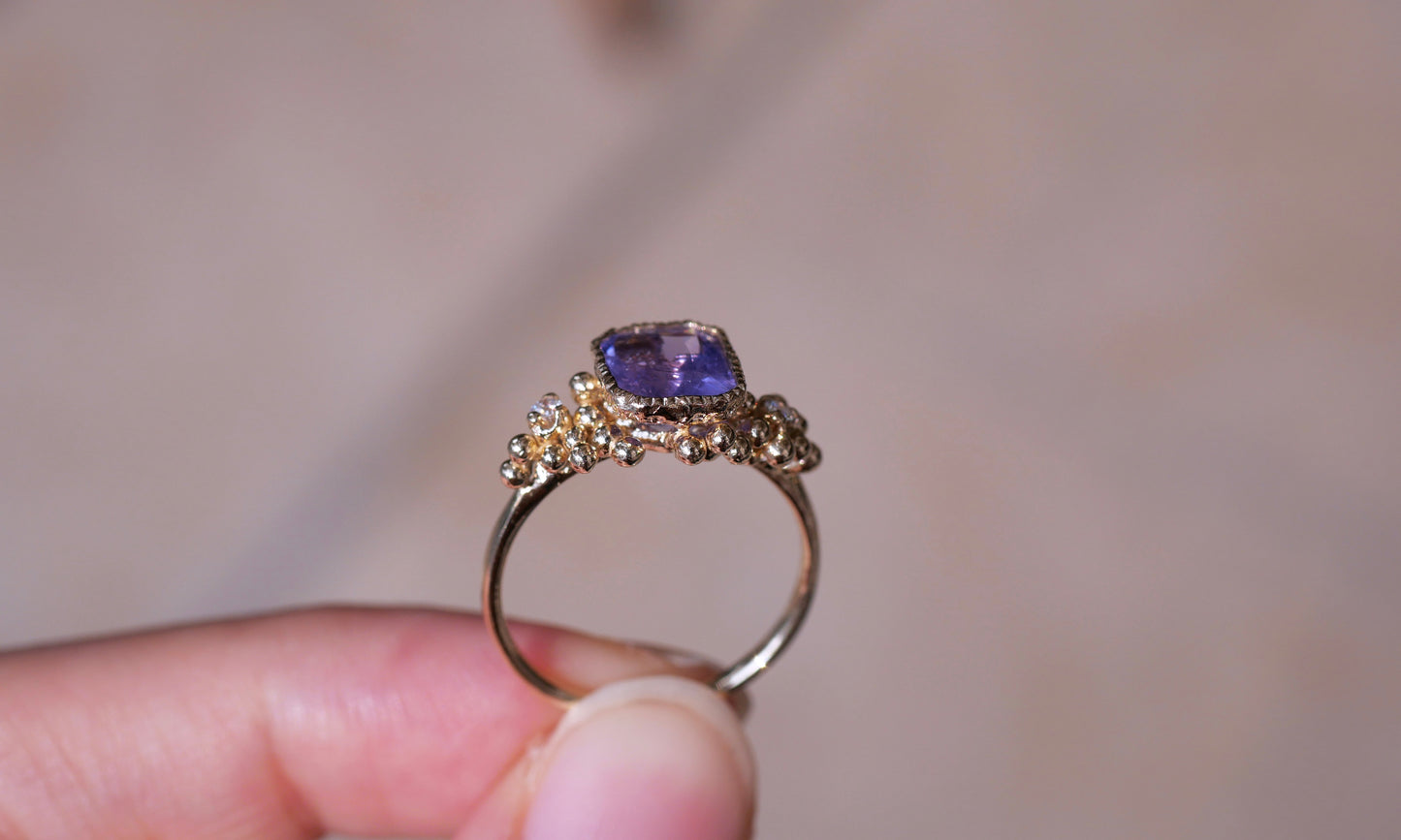 Violet 2ct Sapphire Ring