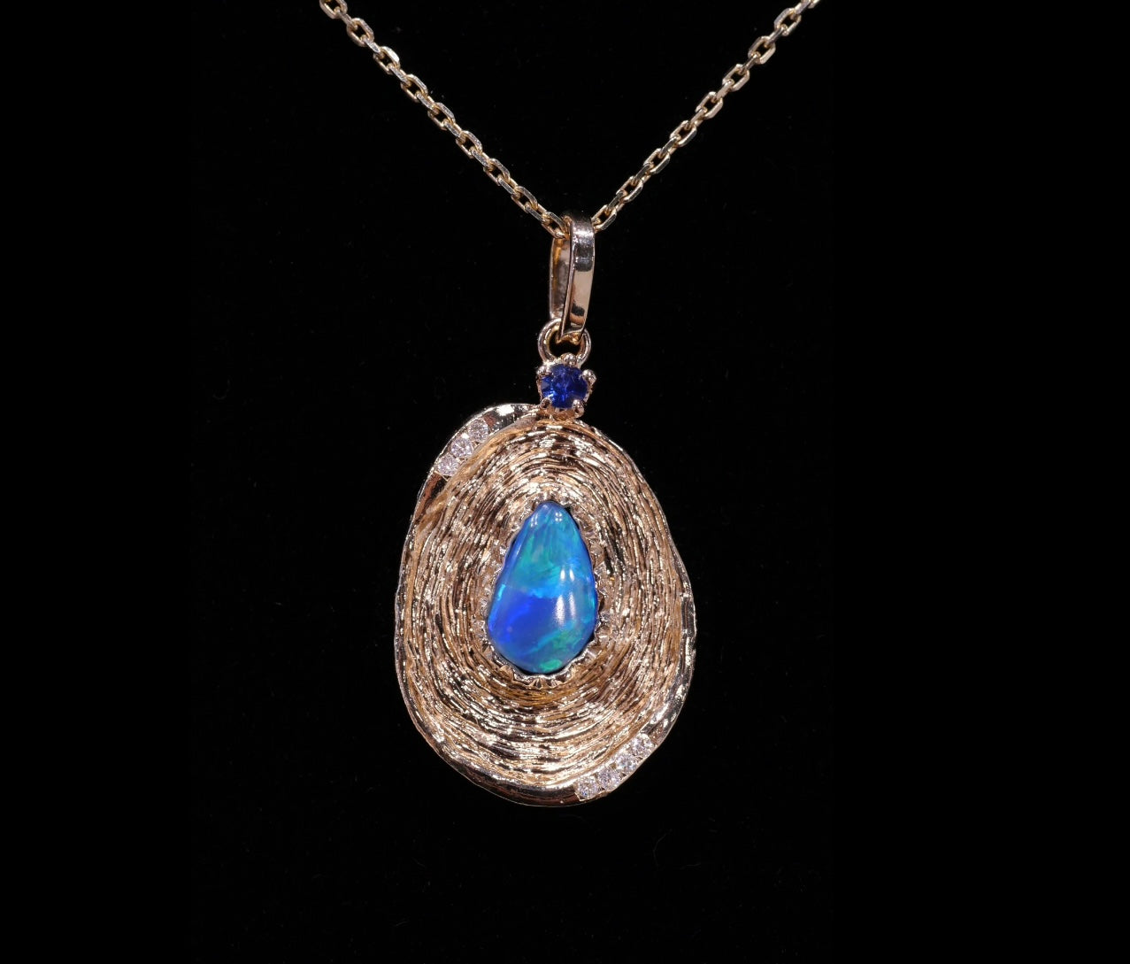 Mystical Blue Opal Necklace