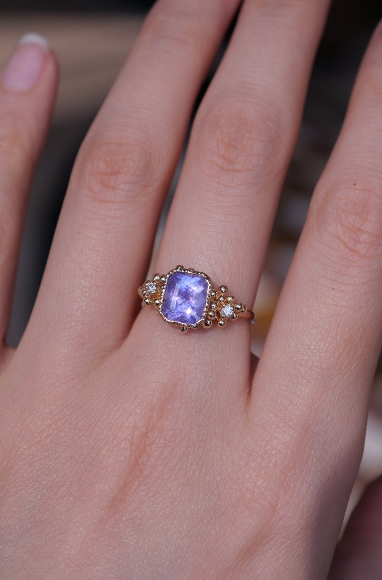 Violet 2ct Sapphire Ring