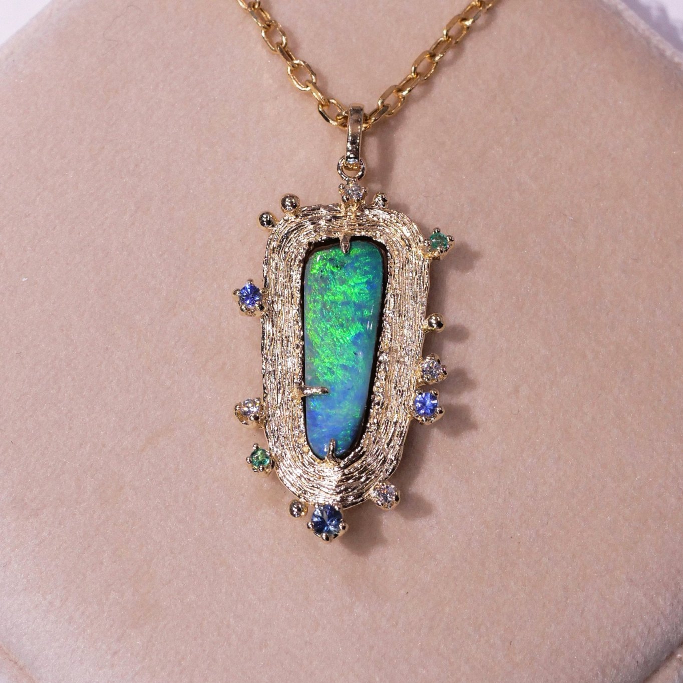 Green Lagoon Opal Necklace